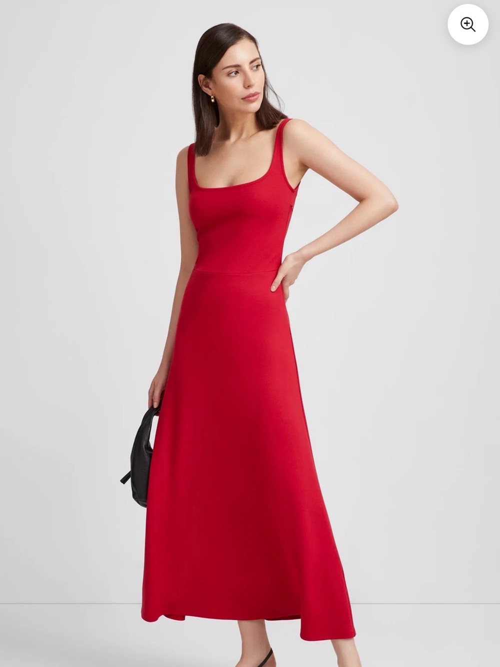 Marcella NYC Vibrant Red Scoop-Neck Maxi Dress NWT